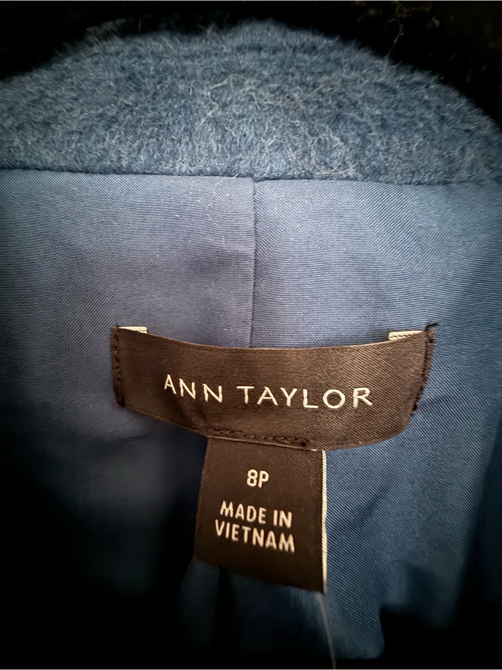 NWT Ann Taylor Double-Breasted Dark Teal Pea Coat - Picture 4 of 6